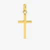 Pendentif croix or jaune 750 ‰ 13 x 28 mm SO OR