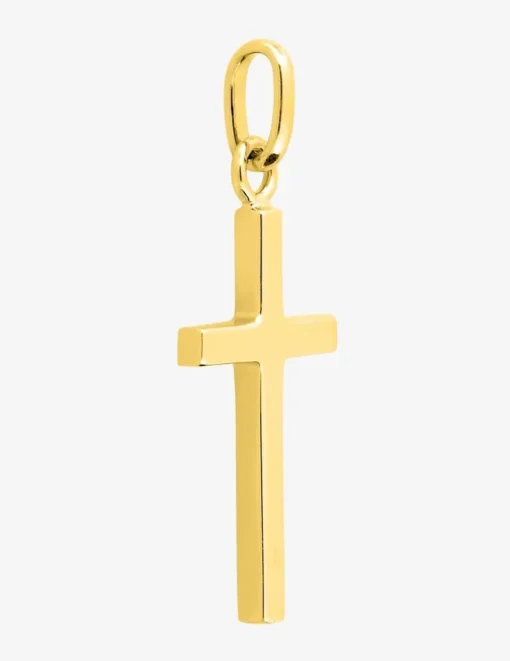 Pendentif croix or jaune 750 ‰ 13 x 28 mm SO OR