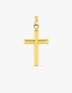 Pendentif croix or jaune 750 ‰ dimensions 15 x 30 mm SO OR