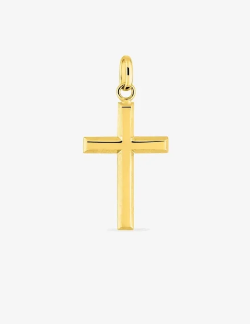 Pendentif croix or jaune 750 ‰ dimensions 15 x 30 mm SO OR