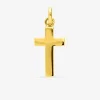 Pendentif croix plaqué or SO OR
