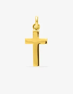 Pendentif croix plaqué or SO OR