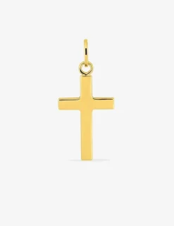 Pendentif croix religieuse en plaqué or SO OR