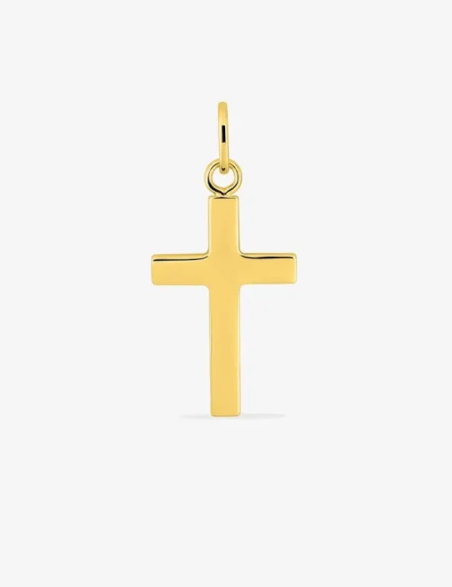 Pendentif croix religieuse en plaqué or SO OR