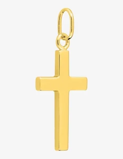 Pendentif croix religieuse en plaqué or SO OR