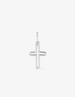 Pendentif croix évidée argent rhodié 925 ‰ SO OR