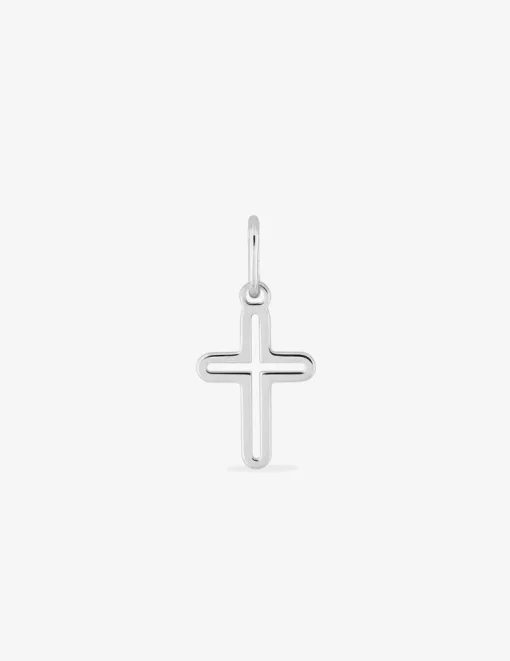 Pendentif croix évidée argent rhodié 925 ‰ SO OR