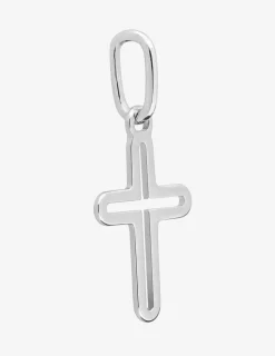 Pendentif croix évidée argent rhodié 925 ‰ SO OR
