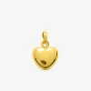 Pendentif cœur bombé or jaune 750 ‰ 10 x 20 mm SO OR