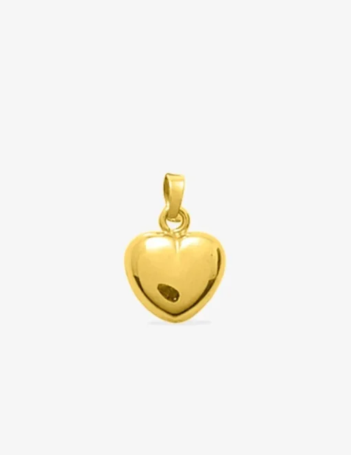 Pendentif cœur bombé or jaune 750 ‰ 10 x 20 mm SO OR