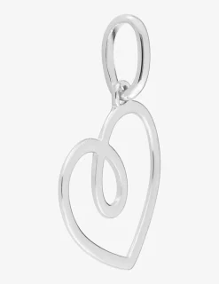 Pendentif cœur boucle argent 925‰ rhodié SO OR