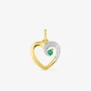 Pendentif cœur en or et émeraude SO OR