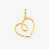 Pendentif cœur en plaqué or SO OR