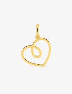 Pendentif cœur en plaqué or SO OR