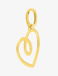 Pendentif cœur en plaqué or SO OR