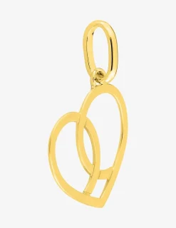 Pendentif cœur fantaisie plaqué or SO OR