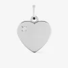Pendentif cœur or blanc 375 ‰ SO OR