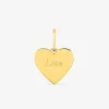 Pendentif cœur plaqué or gravé "Love" SO OR