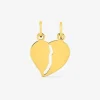 Pendentif cœur sécable en or jaune 375 ‰ SO OR