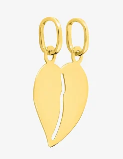 Pendentif cœur sécable en or jaune 375 ‰ SO OR