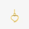 Pendentif cœur évidé or jaune 750 ‰ SO OR