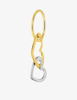 Pendentif cœurs bicolores en or jaune 375 ‰ SO OR