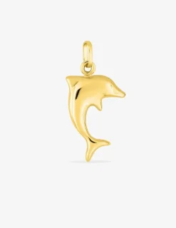 Pendentif dauphin or jaune 750 ‰ SO OR