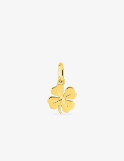 Pendentif en or jaune 375 ‰, motif trèfle SO OR