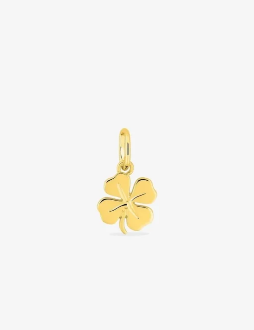 Pendentif en or jaune 375 ‰, motif trèfle SO OR