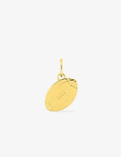 Pendentif en or jaune 375 ‰, motif ballon de foot américain SO OR