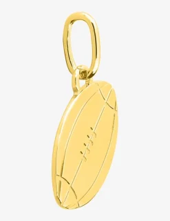 Pendentif en or jaune 375 ‰, motif ballon de foot américain SO OR