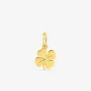Pendentif en or jaune 750‰ motif trèfle gravé SO OR