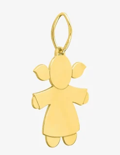 Pendentif fille or jaune 750 ‰ SO OR