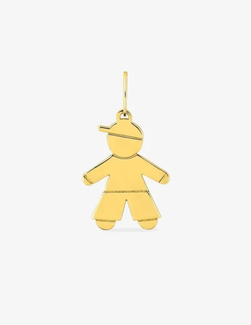 Pendentif garçon en or jaune 375 ‰ SO OR