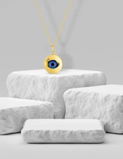 Pendentif œil en or jaune 375 ‰ SO OR