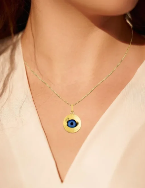 Pendentif œil en or jaune 375 ‰ SO OR