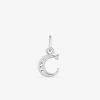 Pendentif initiale C argent 925 ‰ rhodié et oxydes de zirconium SO OR