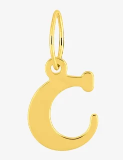 Pendentif initiale C en or jaune 750 ‰ SO OR