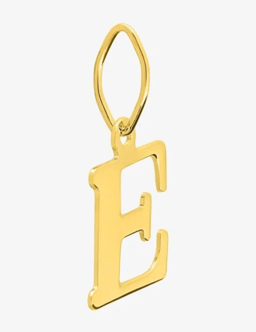 Pendentif initiale E en or jaune 750 ‰ SO OR