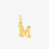 Pendentif initiale M en or jaune 750 ‰ SO OR