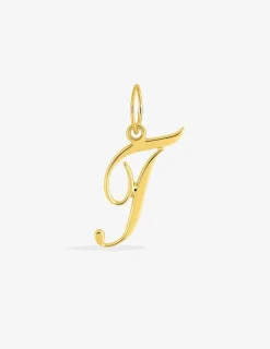 Pendentif initiale T plaqué or SO OR