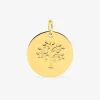 Pendentif jeton arbre de vie or 750 ‰ jaune SO OR