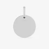 Pendentif jeton en or blanc 375 ‰ SO OR