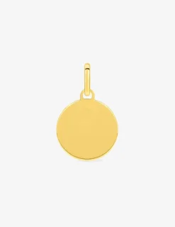Pendentif jeton en or jaune 375 ‰ SO OR