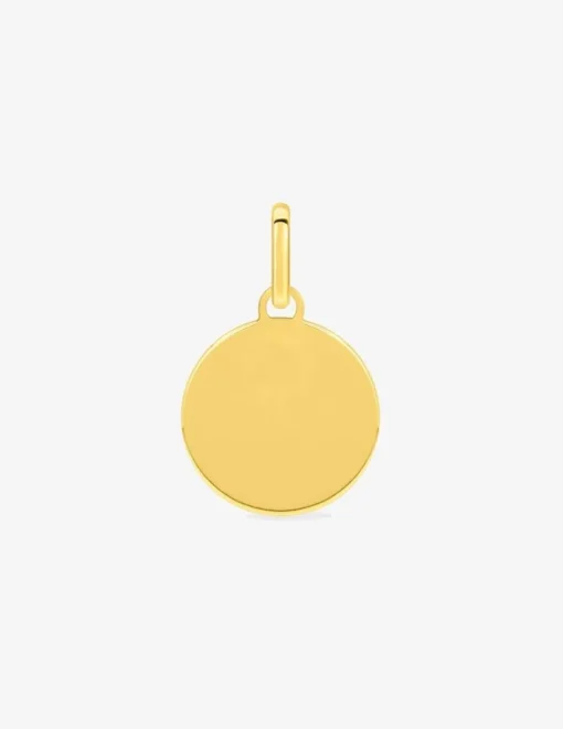 Pendentif jeton en or jaune 375 ‰ SO OR