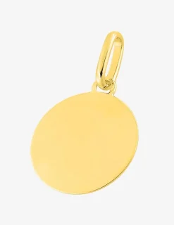 Pendentif jeton en or jaune 375 ‰ SO OR