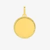 Pendentif jeton fantaisie or jaune 750 ‰ SO OR