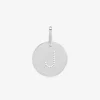 Pendentif jeton initiale J percée argent 925‰ rhodié SO OR