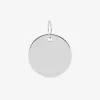 Pendentif jeton or blanc 750‰ 9 mm SO OR