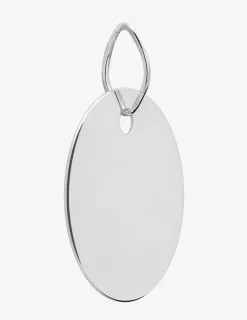 Pendentif jeton or blanc 750‰ 9 mm SO OR